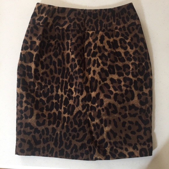XXI Animal Print Pencil Skirt with Pockets S/P - Picture 7 of 16